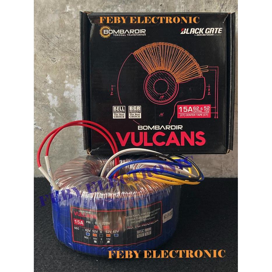 Trafo Donat 15A 62V Ct Vulcans Bombardir Travo Toroid 15 A 62 Bell Bgr