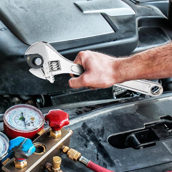 Ready Jld Kunci Inggris Universal Adjustable Wrench Spanner Besar Serbaguna 6-15 Inch Bahan Baja 45#