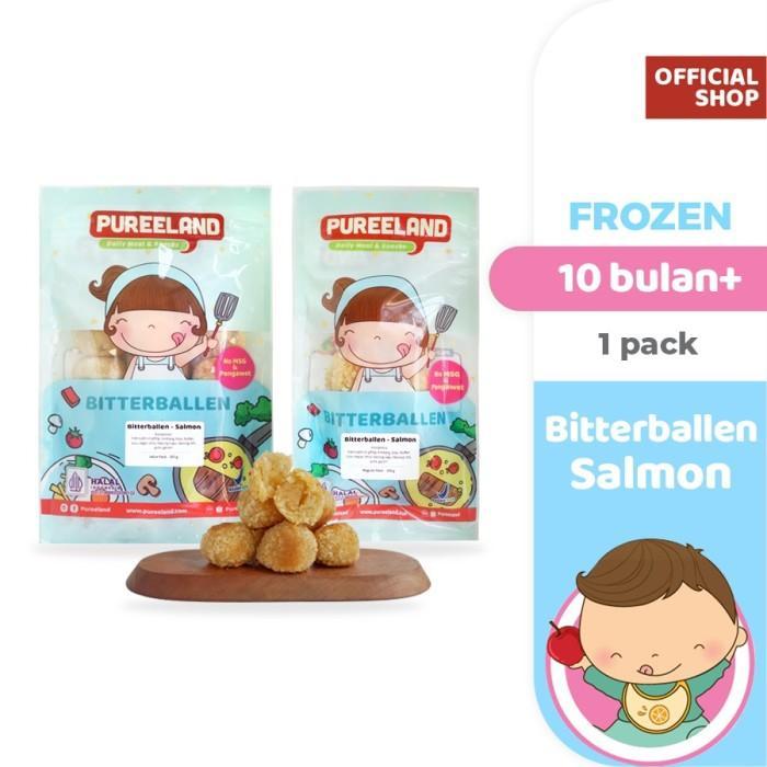 Pureeland Baby Bitterbalen Salmon / Mpasi Bayi Organik / Makanan Bayi Tbk