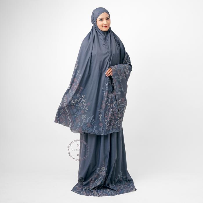 Mukena Compact Miraya Myriad Navy Silk & Sajada