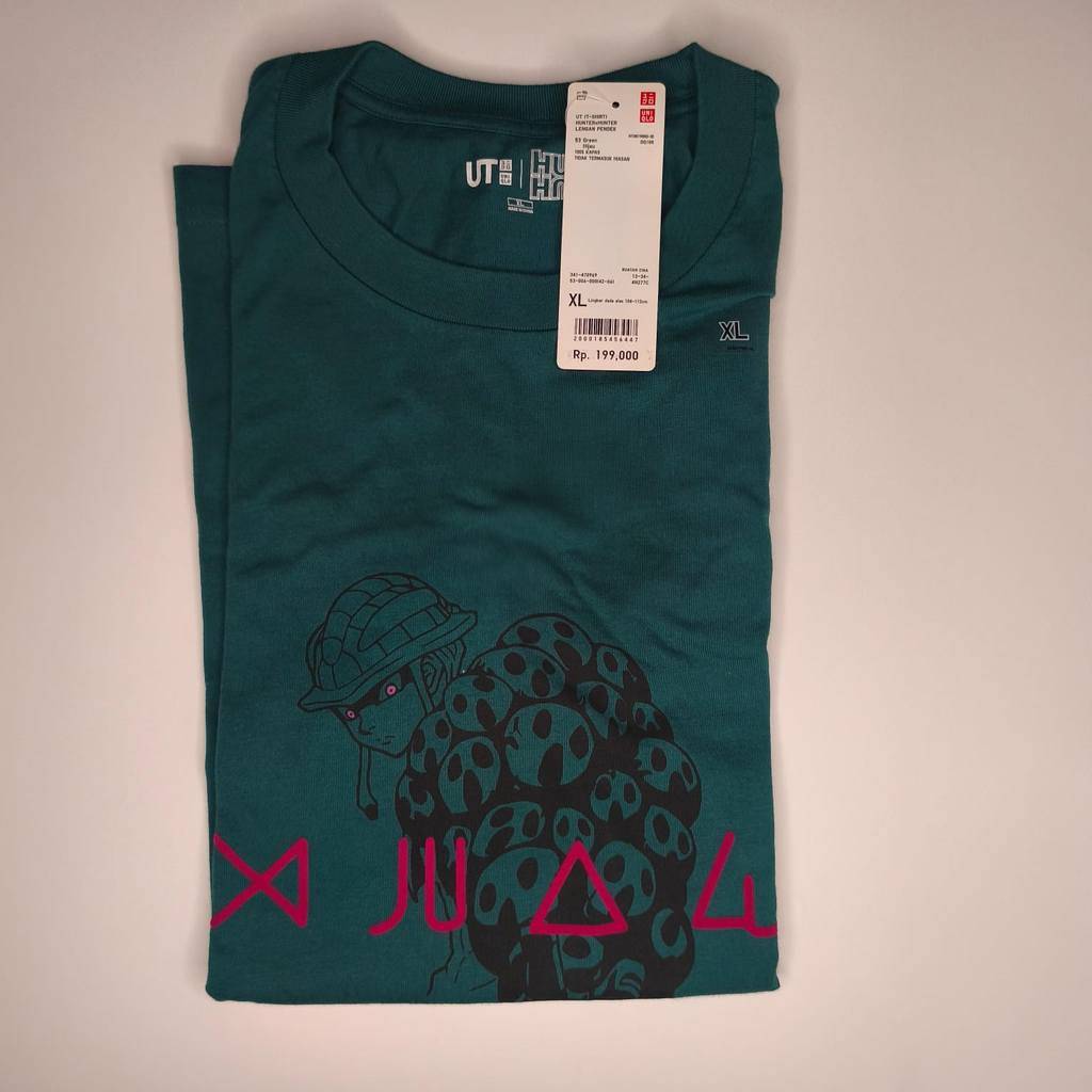 Kaos T-Shirt Uniqlo UT Hunter x Hunter Meruem Green