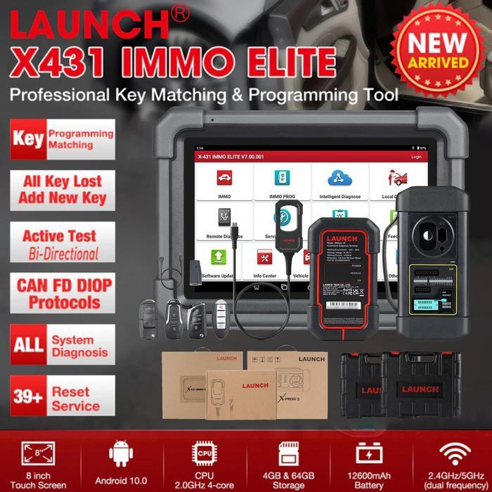 TERBARU LAUNCH X431 IMMO ELITE Key Programming Tool with X-PROG3 Key Programmer, All System