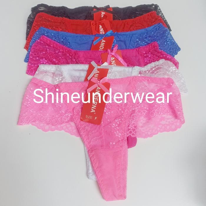 Celana dalam brukat jumbo cd gstring renda lace sexy cd wanita brukat