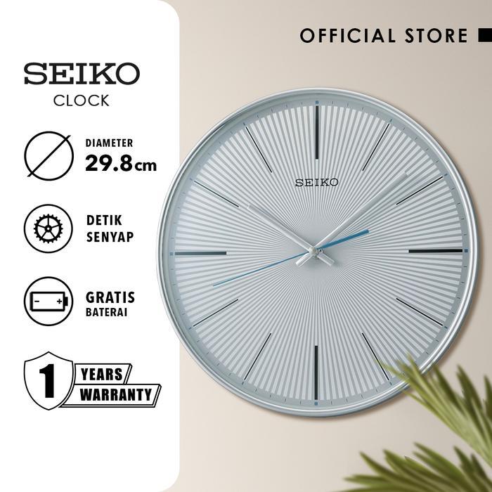 Dinding QXA733S Jam Dinding QXA733S Detik Senyap Silver Chrome 29.8cm QXA733S Detik Senyap Silver Ch