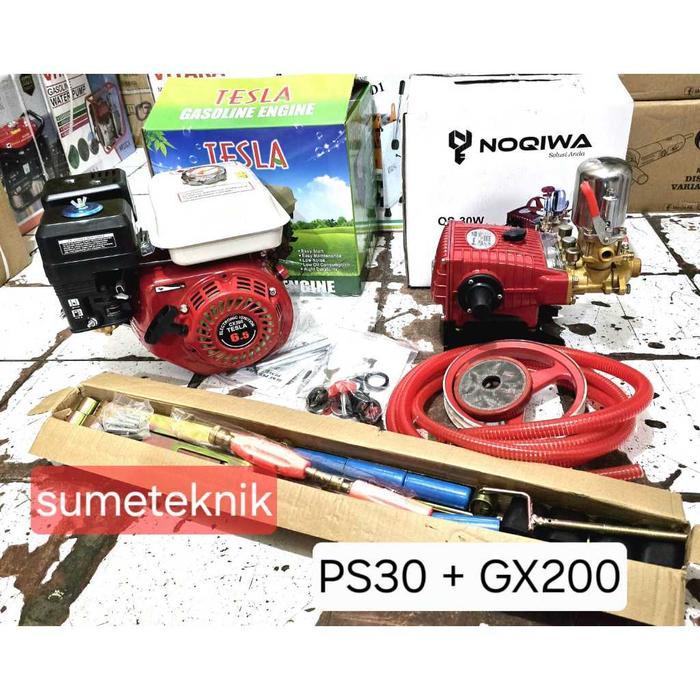 [ New ]Mesin Steamset PS30 Noqiwa GX200 Tesla 6,5HP Mesin Cuci Motor Power Sprayer PS30A + Engine GX