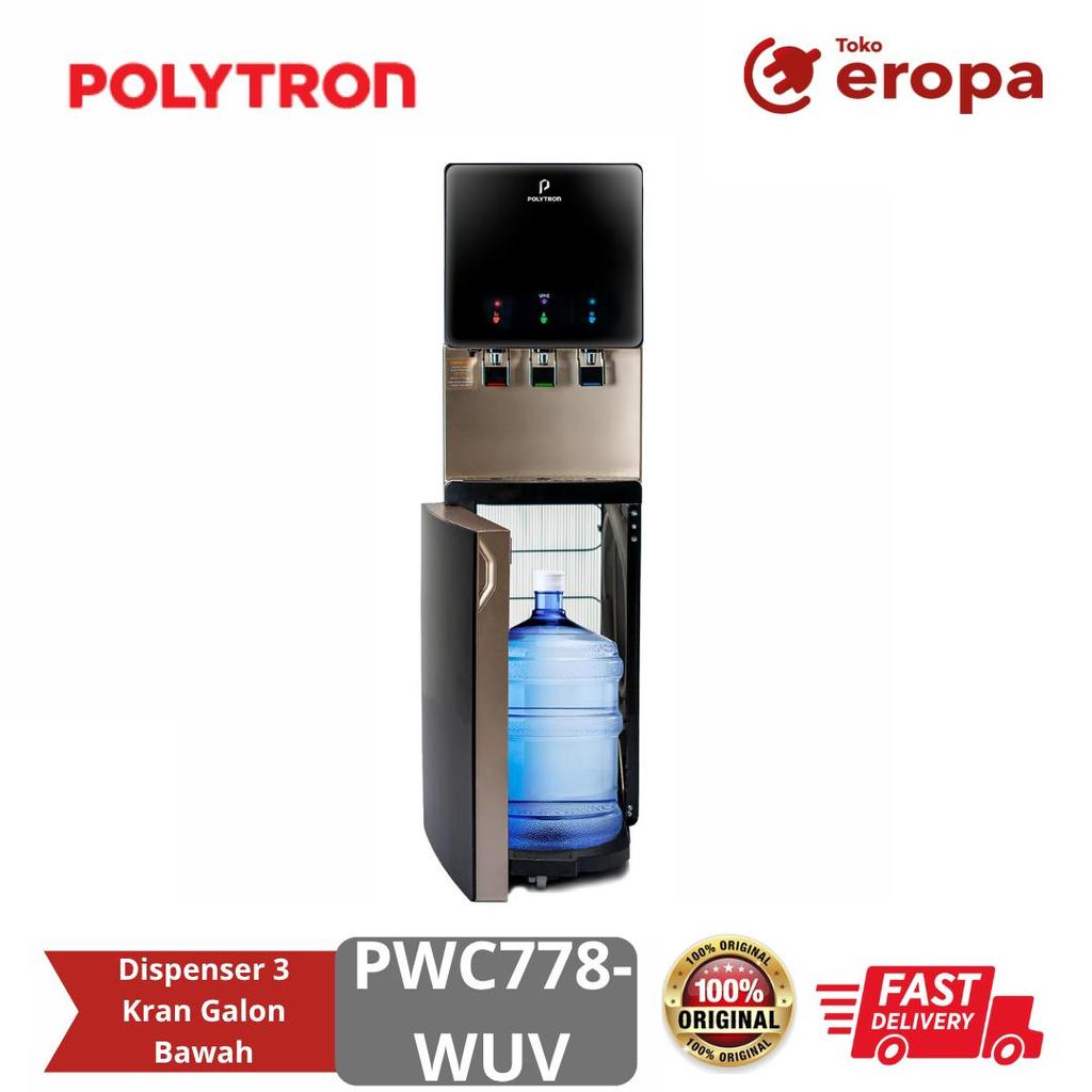 Dispenser 3 Kran Galon Bawah Polytron PWC778