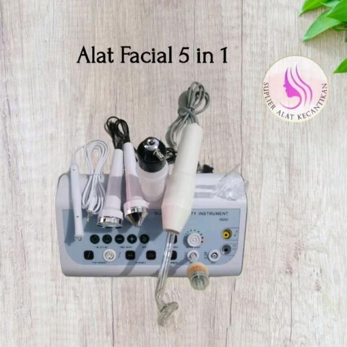facial kecantikan wajah Alat Facial Kecantikan Wajah 5 Fungsi - High Frequency, Ultrasound, Vacum, S