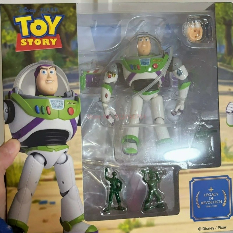 Original Disney Kaiyodo Revoltech Toy Story Buzz Lightyear Woody Jessie Action Figures Anime