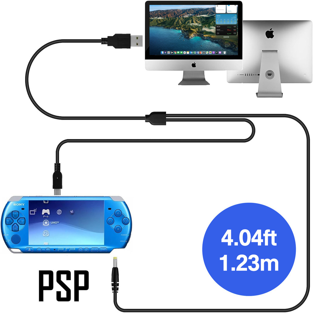 UWayor PSP 3000/2000 Battery 1600mAh with PSP Charger Cable for PSP3000/PSP2000, PSP-3001, PSP-3000,