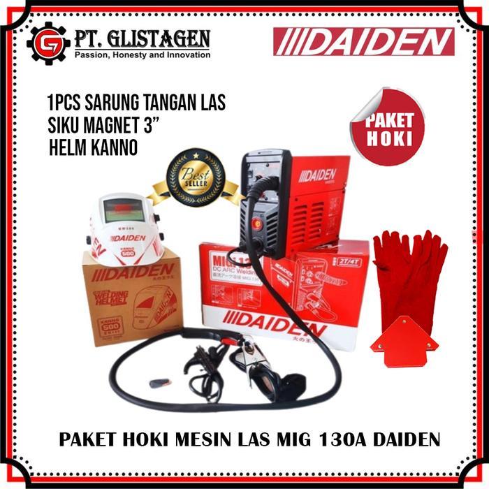 DISKON DAIDEN MIGI 130 TRAVO LAS MESIN LAS MIG MMA TIG CO2 DAIDEN 130 AMPARE 3IN1