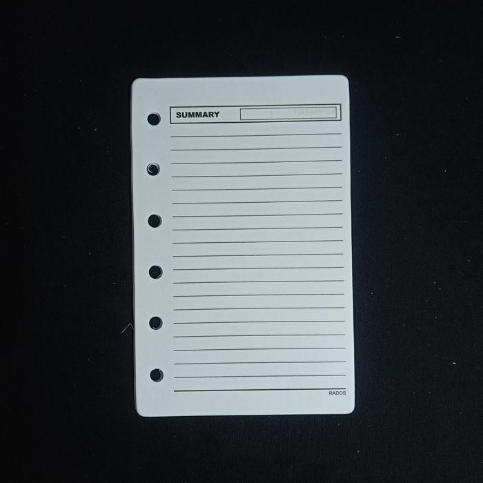 "New" Refill Rados Organizer A7 Isi Binder / Time planner