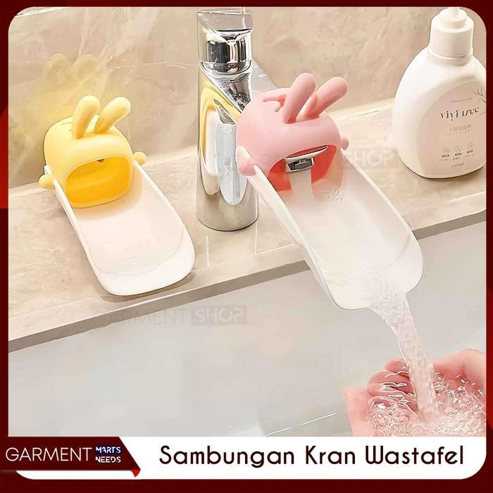 PENYAMBUNG KRAN CUCI TANGAN WASTAFEL SILIKON KARAKTER LUCU PEMANJANG KRAN FAUCET EXTENDER