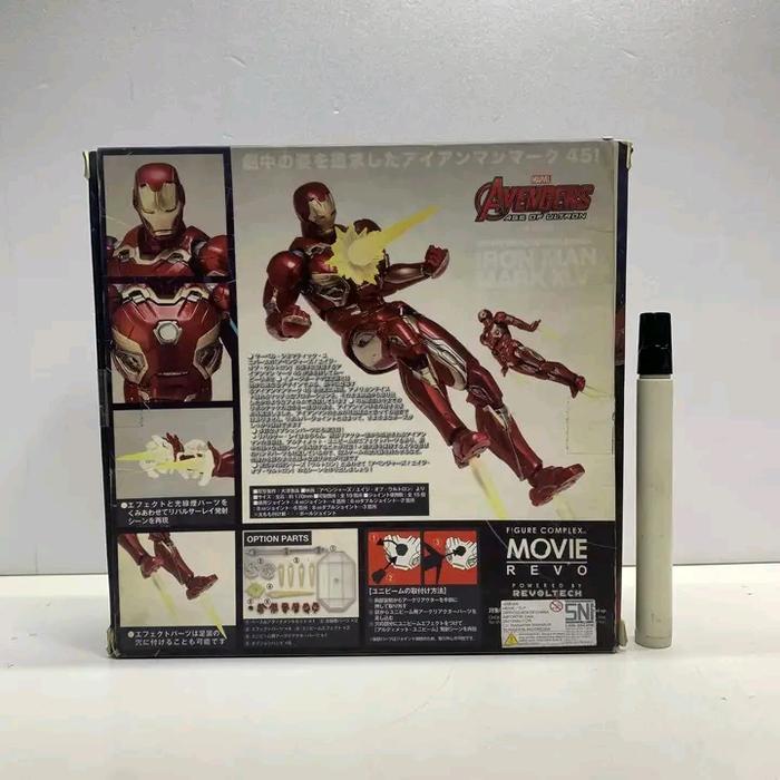 HOT SALE MAINAN ACTION FIGURE REVOLTECH IRONMAN MARK XLV TINGGI SEKITAR 6 INCH ARTIKULASI DETAIL