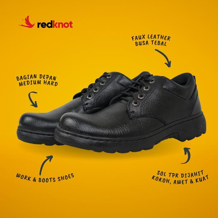 Redknot Hammer Boots Sepatu Boot Pria Model Hammer V2 Kokoh Warna Hitam Ukuran 36 Boots - Sepatu Boo