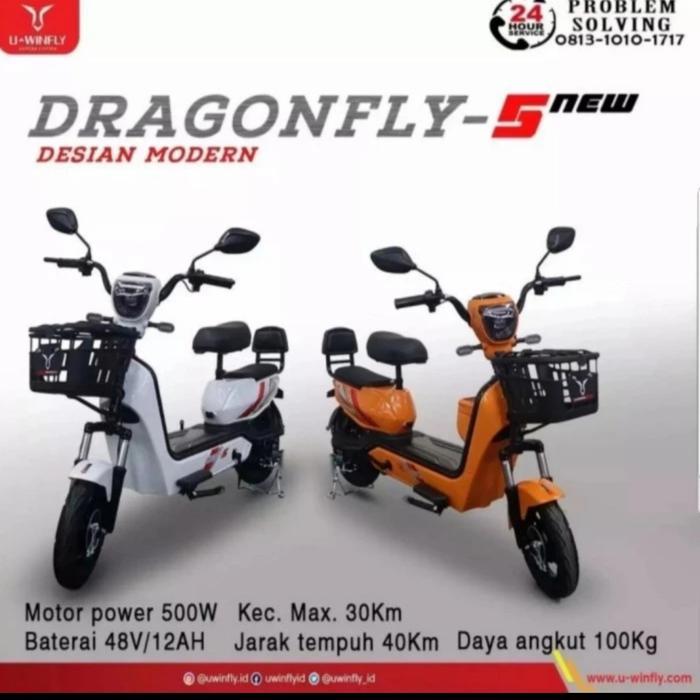 SEPEDA LISTRIK UWINFLY DRAGONFLY 5 - Kuning