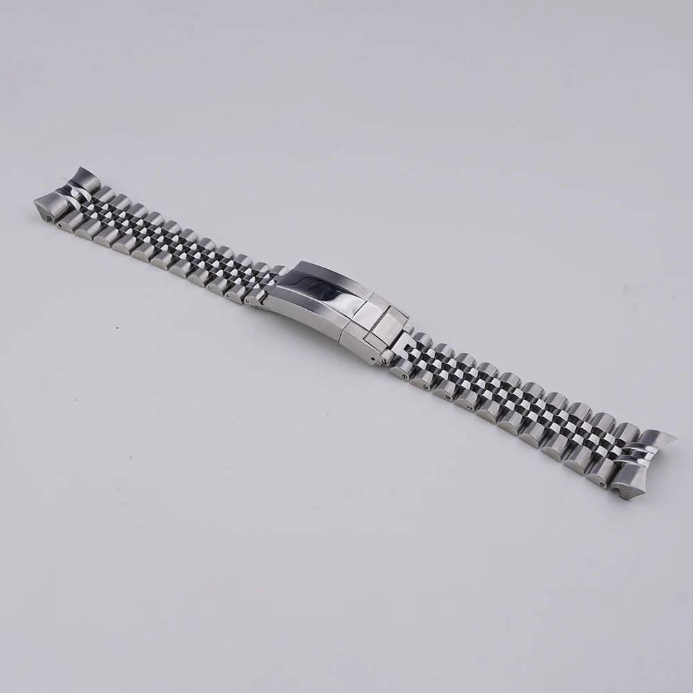 Rolamy 22mm Jubilee WatchBand For Seiko 5 Sports GMT SSK001 003 005 027 033 035 SSK036 Silver Gold