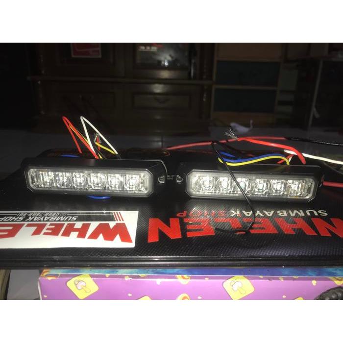 Original STROBO POLISI FEDERAL F6 SERIES BLUE BUKAN ICE BLUE (HARGA 1pcs)