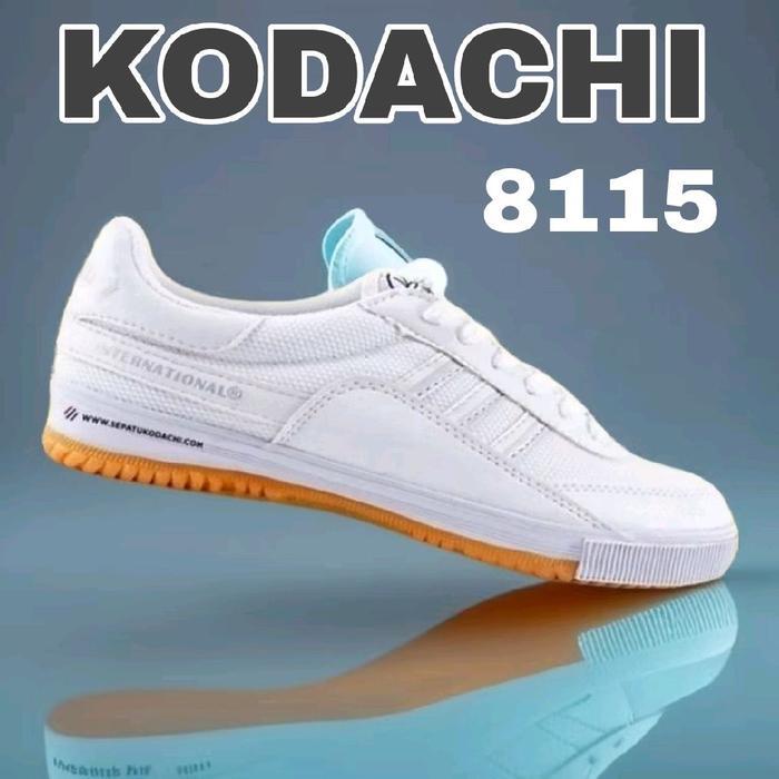 Kodachi Sepatu Putih Original Karet Kualitas Tinggi Olahraga Badminton Jalan Size 37-43 Kodaci 8115