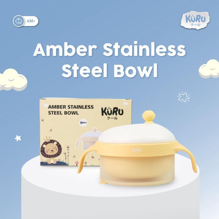 ((PROMO)) Kuru SP40 Stainless Steel 316L Kids Bowl Mangkok Makan Stainless Anak