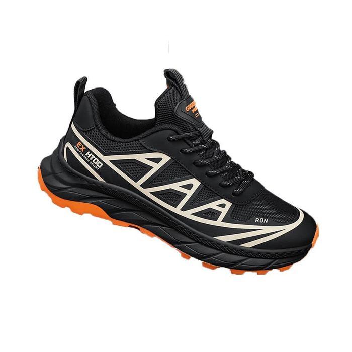 RJT STORE Struick Sepatu Sneaker Pria Kasual Olahraga untuk Aktivitas Sehari-hari - Hitam, Ukuran 40