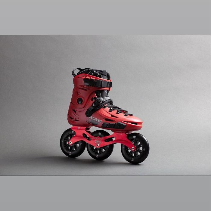 sepatu roda inline skate flying eagle falcon custom ss frame black