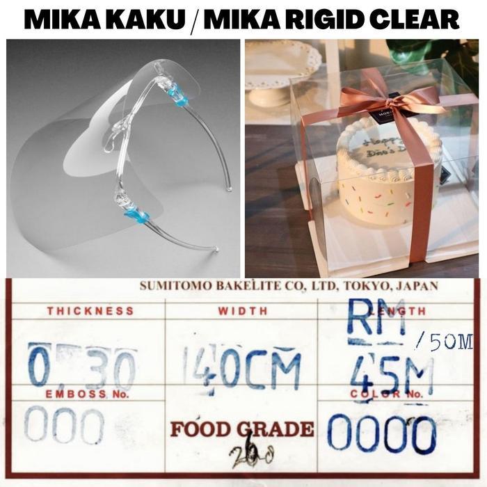 TERMURAH Plastik Mika Kaku 0,30mm lebar bahan 140cm , per 1mtr FOOD GRADE READY STOCK