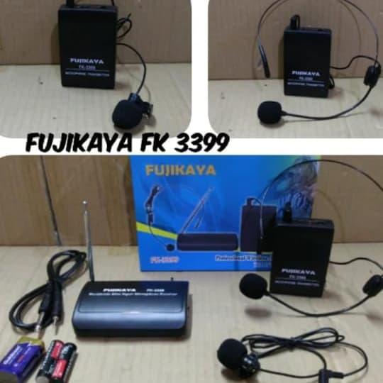 Khusus Grab Mic Wireless Fujikaya Fk-3399.Mic Condensor .Suara Sensitif.Mic Imam