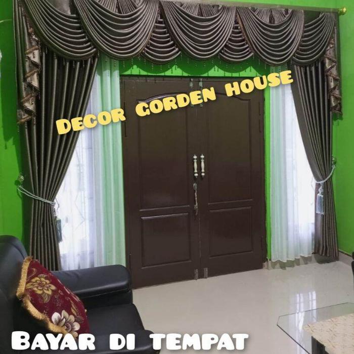 GORDEN TINGGI 3.METER GORDEN JENDELA PINTU PONI GELOMBANG PONI.LENGKAP 1.SET GORDEN TER BARU Curtain