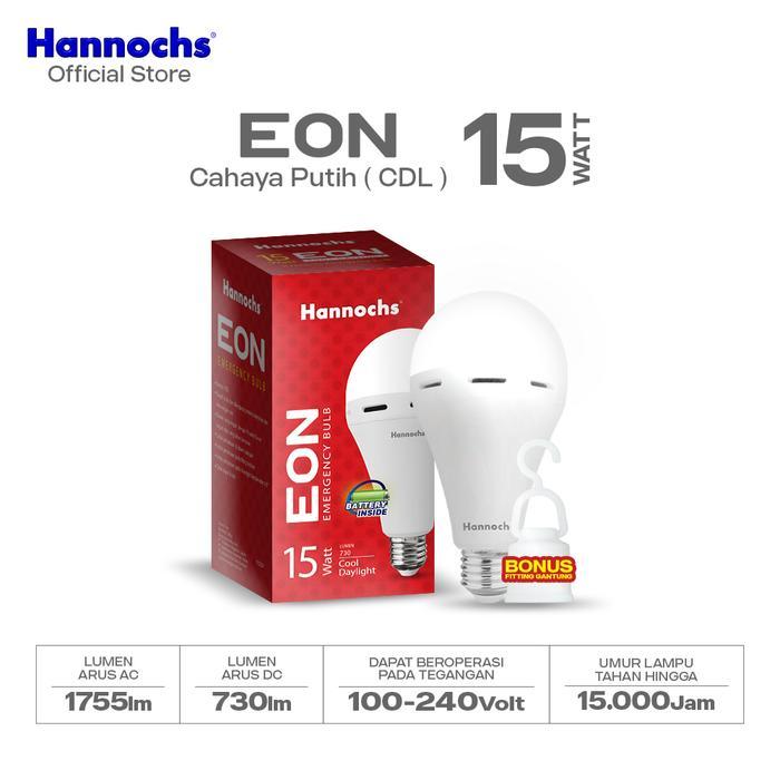 Aoki - - Lampu Emergency LED AC/DC EON - 15W - cahaya Putih