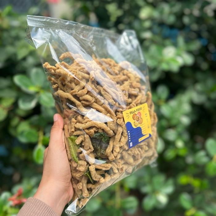 BERKUALITAS FF-Kripik Usus Daun Jeruk 1kg New Item Gurih Renyah Enak Bergizi Food Keripik Snack