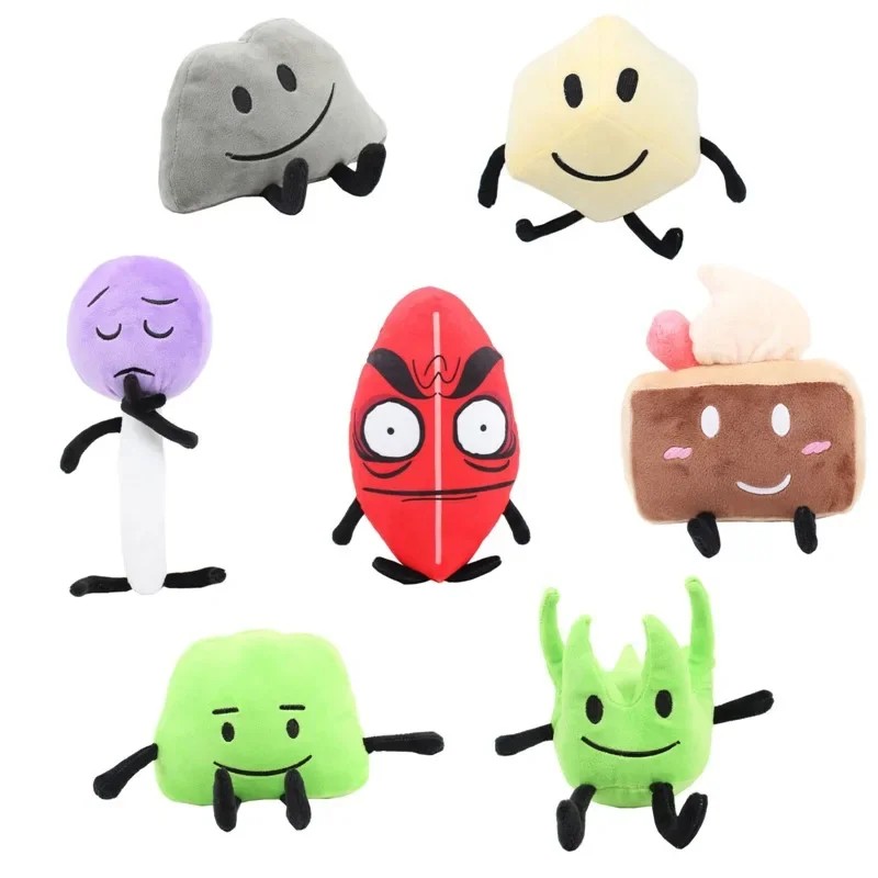 Battle for Dream Island BFDI Plush Toy Caroon Doll Soft Stuffed Figure Marker Pen Fries Bottle Nail
