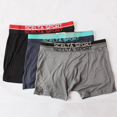 Scelta - (Isi 2 Pcs) Celana Dalam Pria Boxer Bahan Rayon Adem Murah Scelta Man Sm 352 Harga Promo