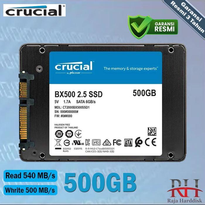 TERLARIS SSD Crucial BX500 500GB - SSD SATA 2.5inch