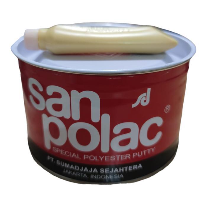 Nippon - Dempul Sanpolac 1 Kg & 250Gr Dempul Besi Mobil Dengan Hardener