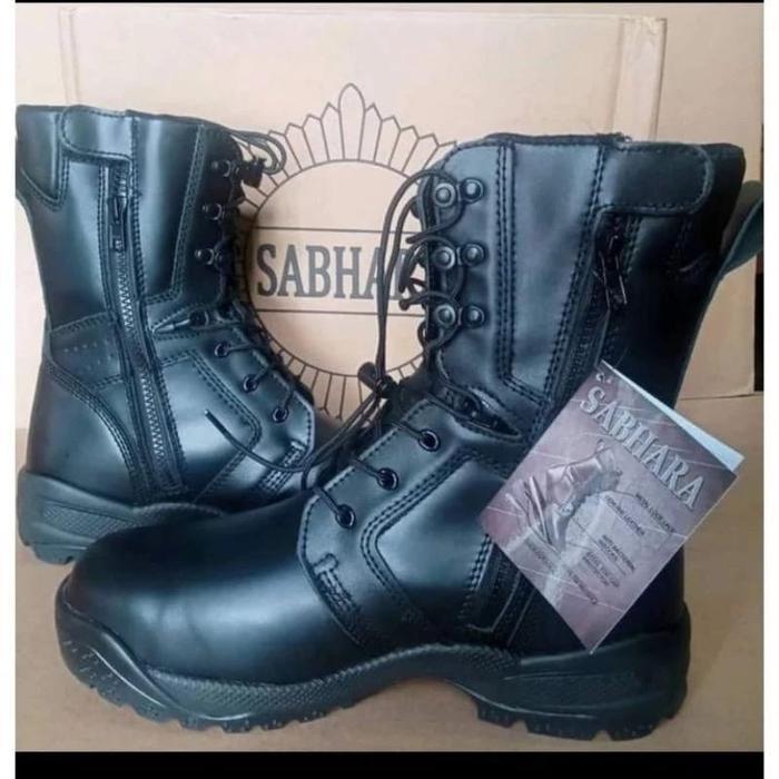 Sabhara Sepatu PdL Sabhara Polri ori Dalmas Safety Steel Toe Cap Breathable GENUINE BOKS LEATHER