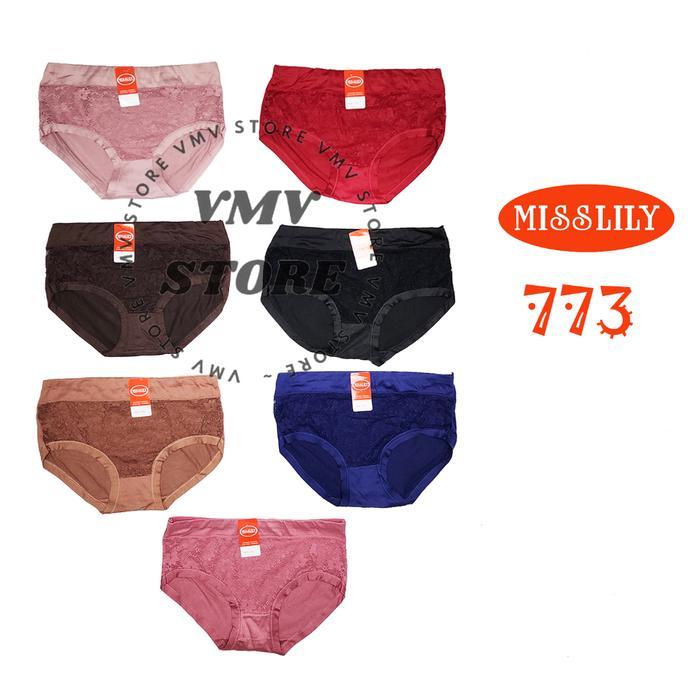 Celana Dalam Wanita Sexy Transparan Misslily 773 Brukat Renda Lace CD Dinas Perempuan Lingerie