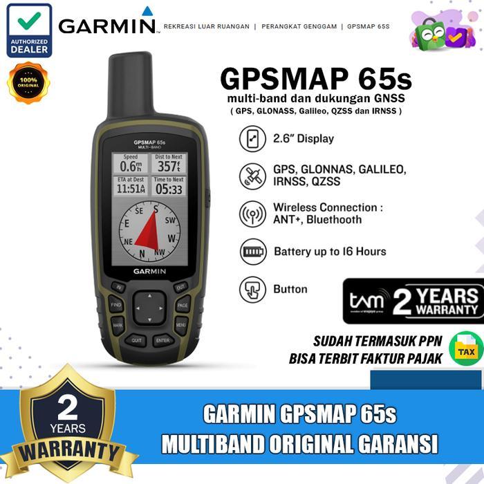 Premium Garmin Gpsmaps 65S Gps 65S Gps Handheld Multiband Sensor Gps Garmin Origina Garansi Resmi