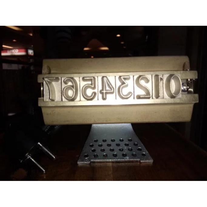 huruf dan angka alat stempel ban listrik