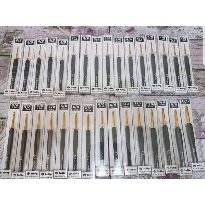 Hakpen Rajut / Jarum Rajut Tulip Etimo Gold Satuan