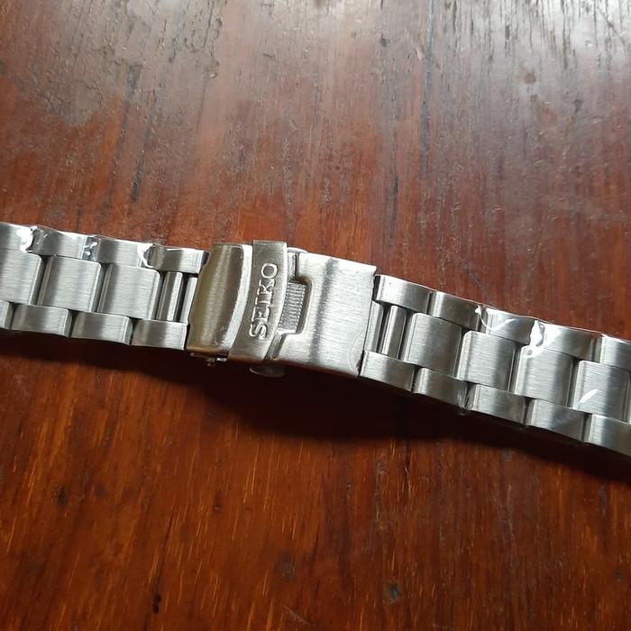 tali rantai oyster seiko - 22mm tali rantai jam tangan solid stainless