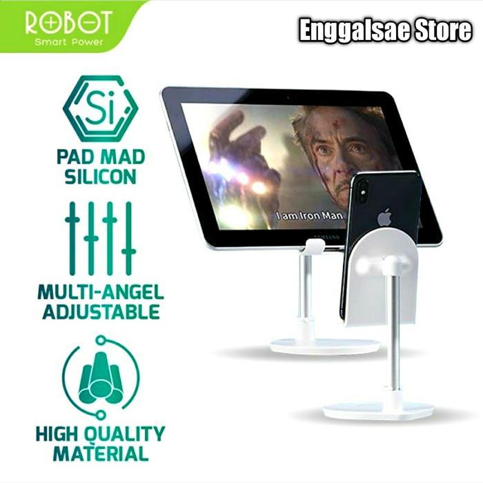 Holder Stand HP ROBOT RT-US05 Dudukan HP Aluminium Not RT-US04 RT-US06 BISA GRAB
