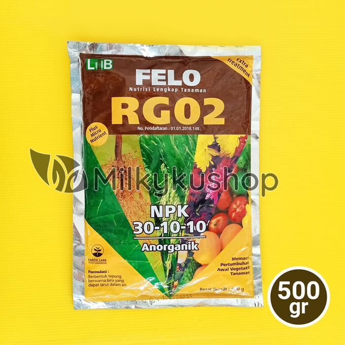 PUPUK FELO RG02 500 GRAM NPK 30 10 10 KEMASAN PABRIK