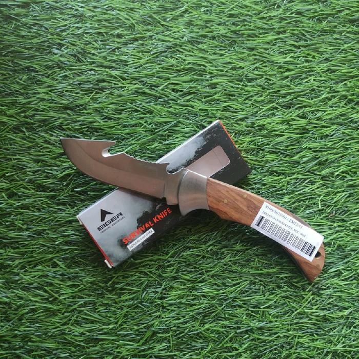 DISKON Eiger Folding Knife Skeleton wood survival