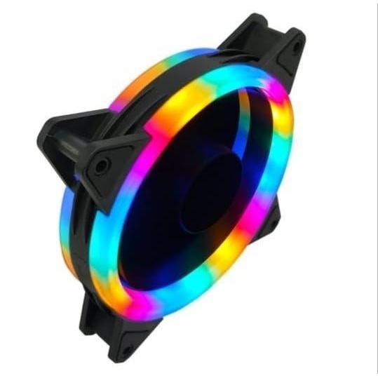 PROMO Fan Case / Casing PC Murah Dual Ring RGB