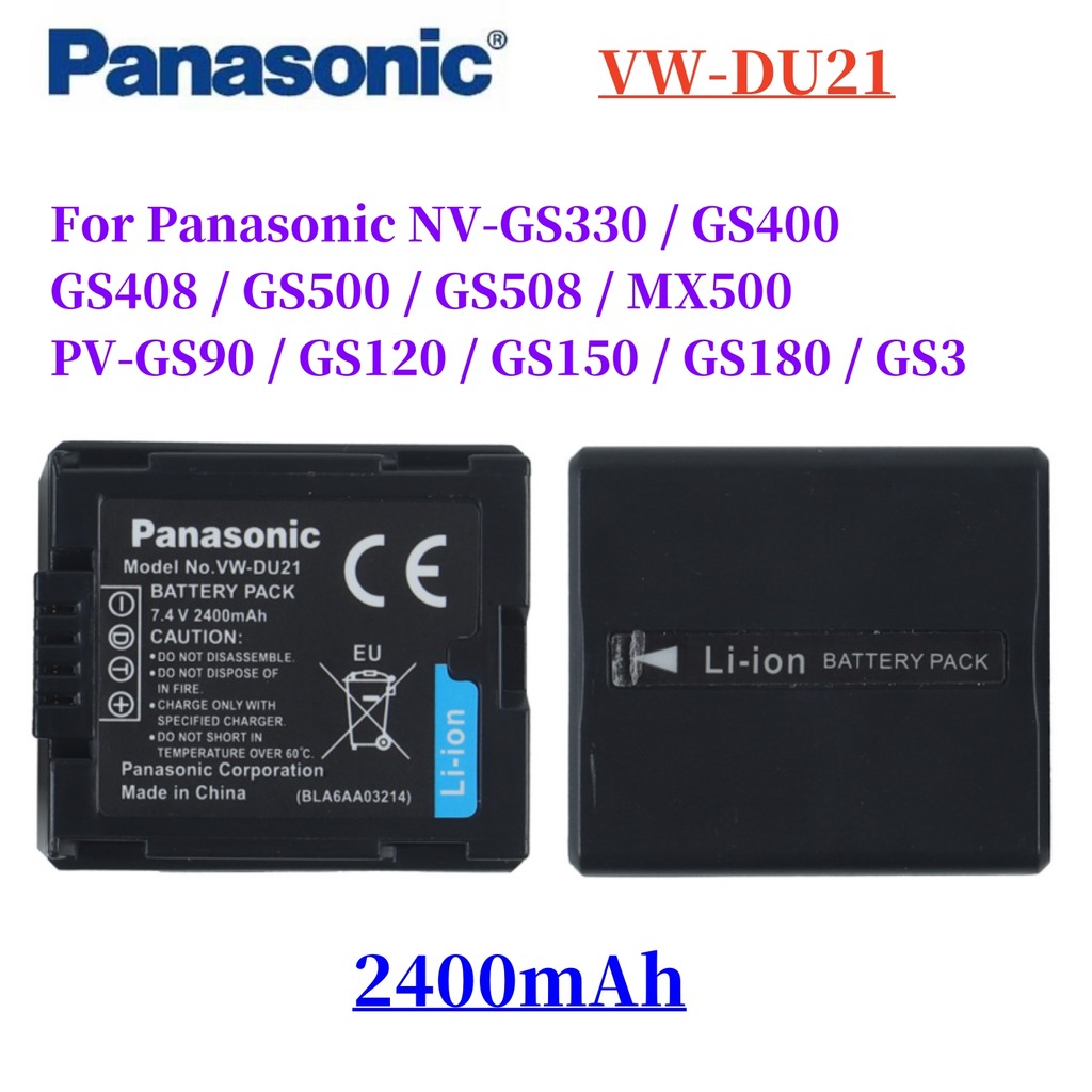 Original CGA-DU21 CGA-DU14 VW-VBD140 VW-DU21 Battery for Panasonic NV-GS330 GS400 GS408 GS500 GS508