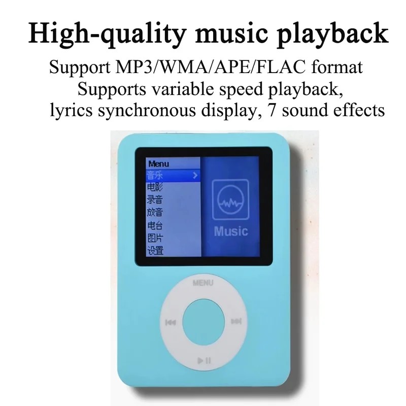 Mini MP3 Music Player High Quality Portable MP3 Radio Player Support FM Radio Video E-book With