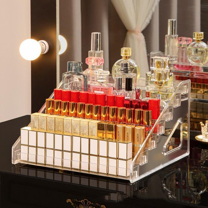 Terlaris Rak Organizer Acrylic Rak Kutek Rak Lipstick Rak Kosmetik Rak Parfum Rak Kutek Tingkat