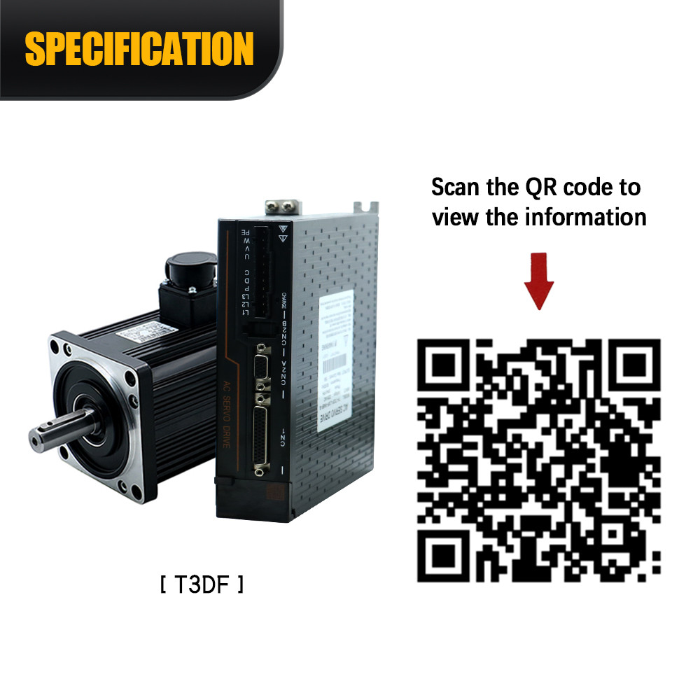 HLTNC 110ST-M04030 M06020 1.2KW 220V AC Servo Motor Kit 3000Rpm 4N 6N Engine With T3DF RS485 Driver