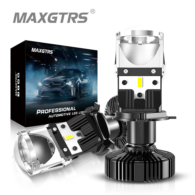 H4/9003/HB2 Mini Projector Lens LED Lamp High/Low Beam Car Headlight