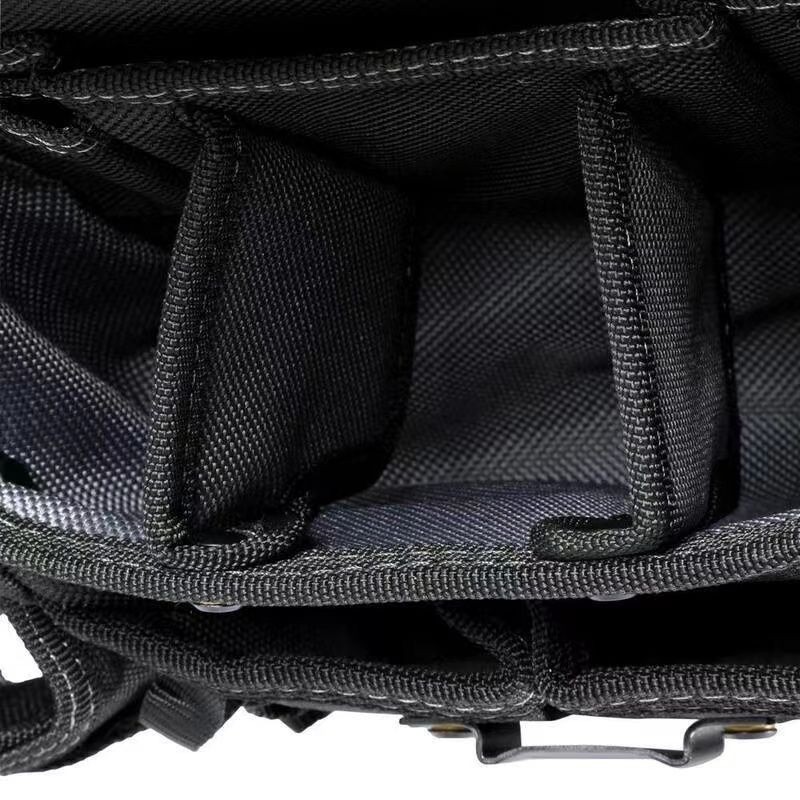 Electrician Tool Bag Professional Tool Waist Bag Canvas Reinforced Multifunctional Carpenter Work